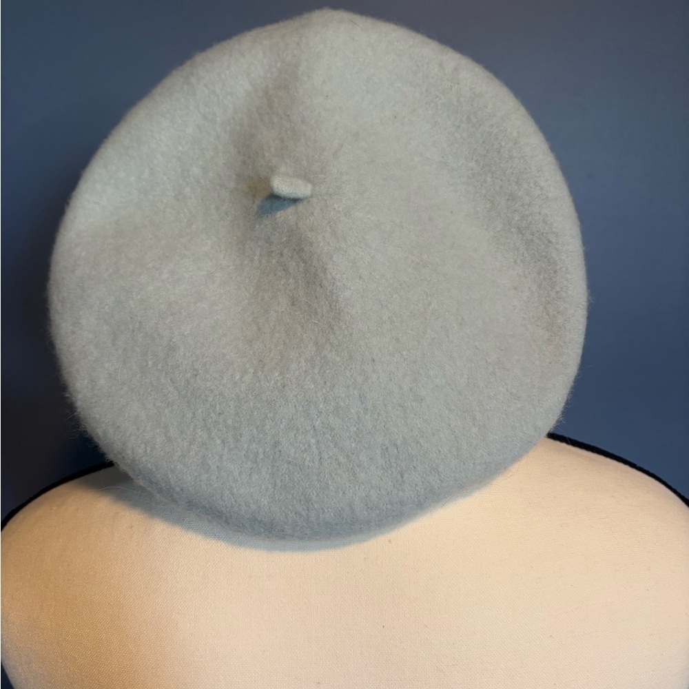 H&M Light Blue Beret with Red Details - Picture 3 of 5